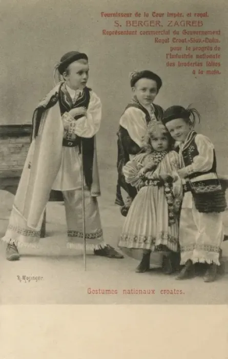 Framed Print : Croatian National Costume - Advertising card Framed Print : Croatian National Costume - Advertising card