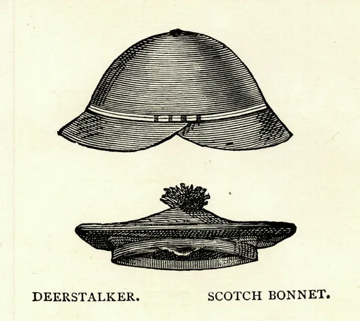 Framed Print : Crocheted Deerstalker and Scotch Bonnet Framed Print : Crocheted Deerstalker and Scotch Bonnet