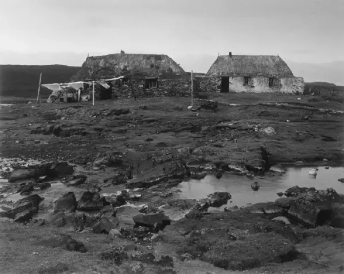 Framed Print : Crofters Cottages Framed Print : Crofters Cottages