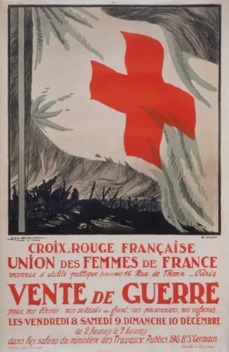 Framed Print : Croix-Rouge francaise. Union des Femmes de France. Vente de Framed Print : Croix-Rouge francaise. Union des Femmes de France. Vente de