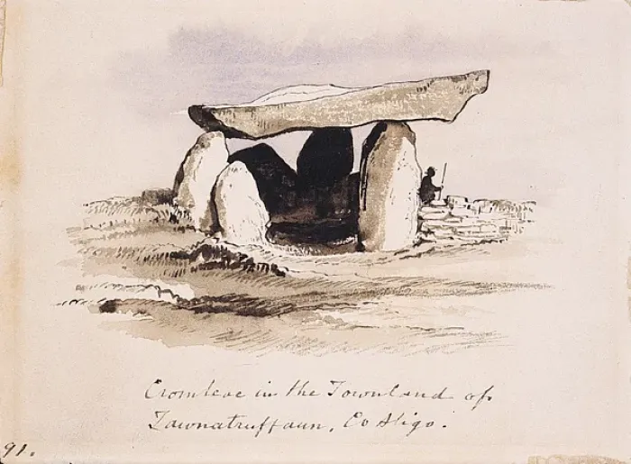 Framed Print : Cromlech in the Townland of Tawnatruffaun, Co. Sligo Framed Print : Cromlech in the Townland of Tawnatruffaun, Co. Sligo