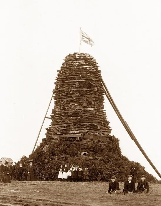 Framed Print : Crook Coronation Bonfire 22nd June 1911 Framed Print : Crook Coronation Bonfire 22nd June 1911