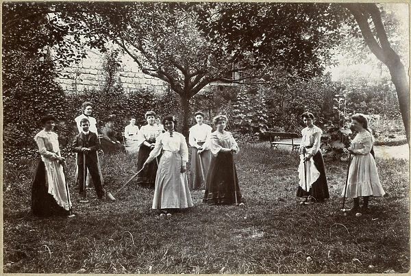 Croquet on rough pitch