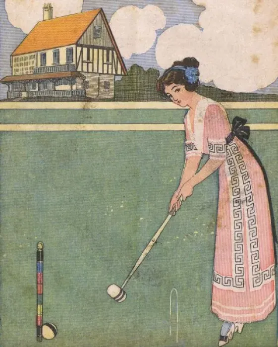 Framed Print : Croquet Winner 1913 Framed Print : Croquet Winner 1913