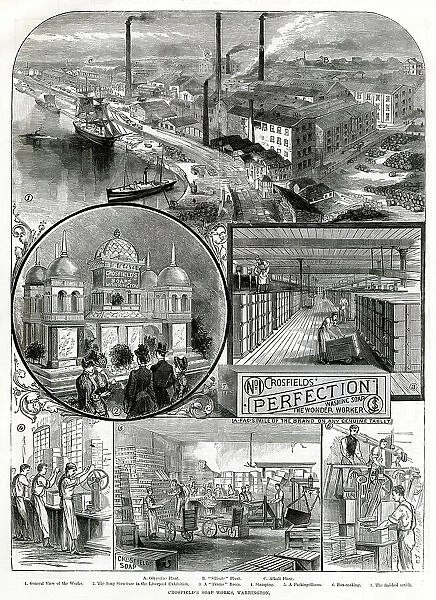 Crosfield's soap works, Warrington 1886