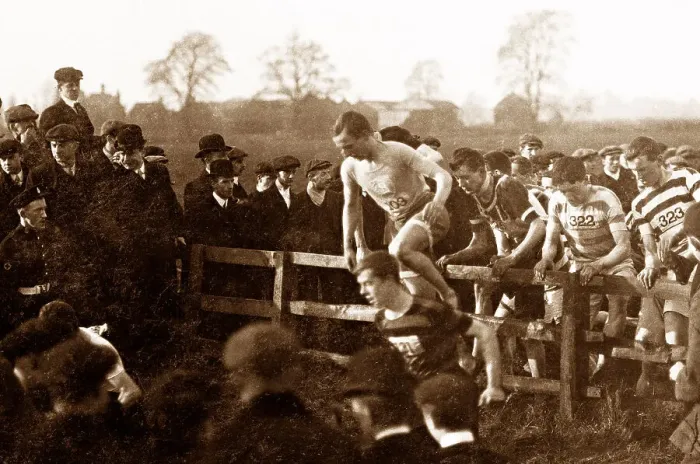 Framed Print : Cross Country Racing Doncaster in 1909 Framed Print : Cross Country Racing Doncaster in 1909