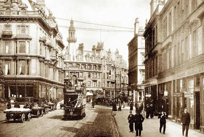 Framed Print : Cross, Glasgow early 1900's Framed Print : Cross, Glasgow early 1900's