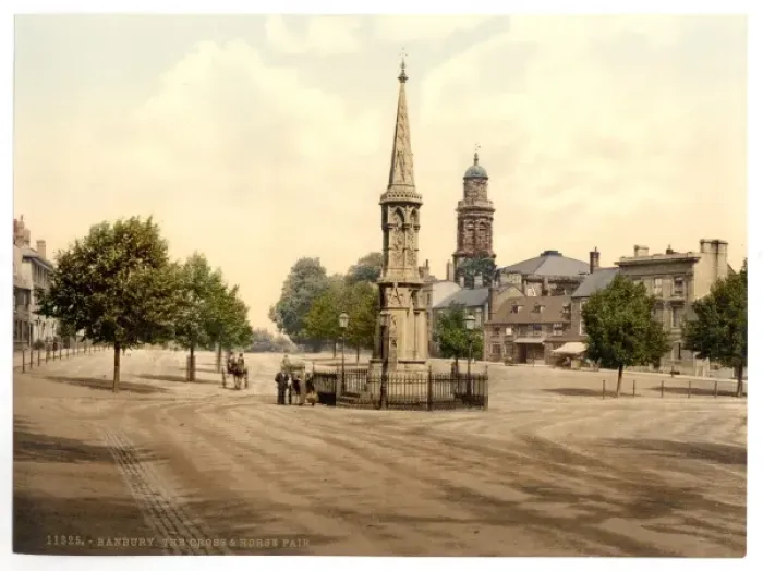 Framed Print : The Cross and horse fair, Banbury, England Framed Print : The Cross and horse fair, Banbury, England