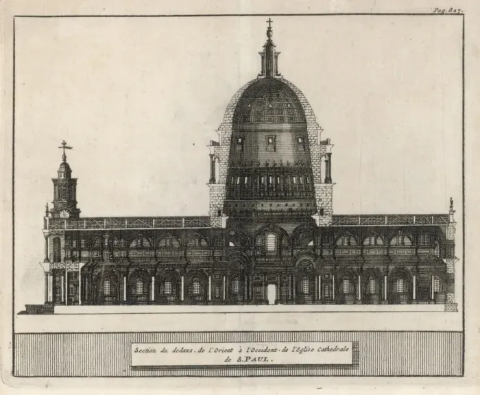 Framed Print : Cross-Section  /  St Paul s