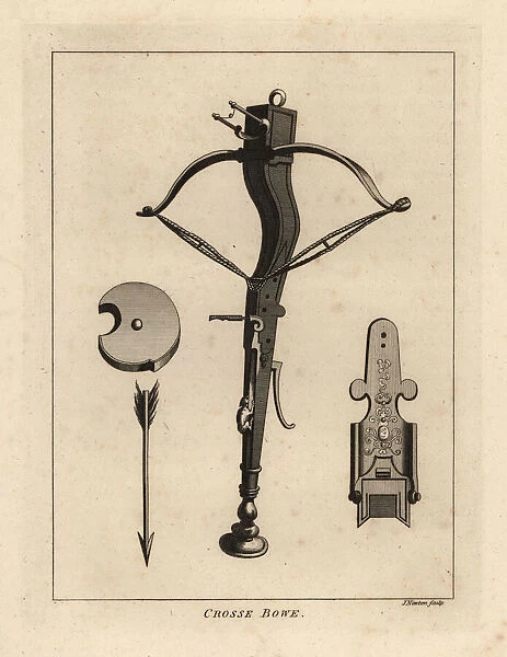 Crossbow and arrow, 17th century
