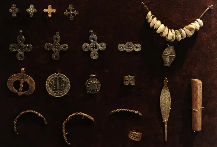 Framed Print : Crosses of bronze and tin and bronze pendants. Museum of His Framed Print : Crosses of bronze and tin and bronze pendants. Museum of His