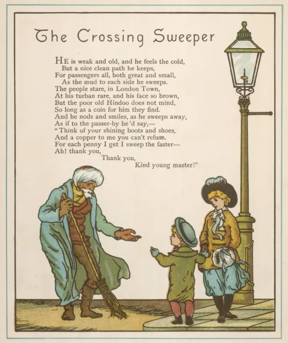 Framed Print : Crossing Sweeper 1883 Framed Print : Crossing Sweeper 1883