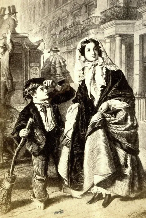 Framed Print : The Crossing Sweeper, by William Powell Frith Framed Print : The Crossing Sweeper, by William Powell Frith