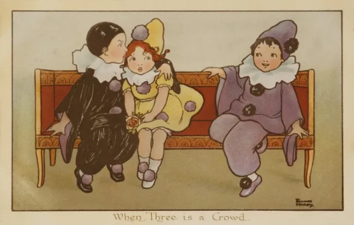 Framed Print : When Three is a Crowd by Florence Hardy Framed Print : When Three is a Crowd by Florence Hardy