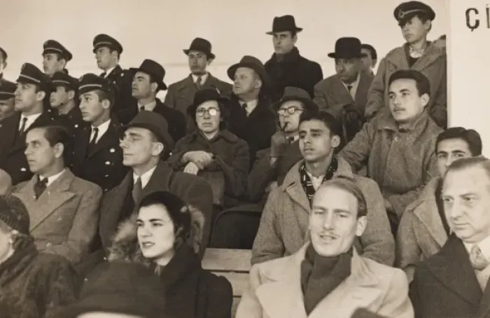 Framed Print : Crowd at a football match - Ankara, 1941 Framed Print : Crowd at a football match - Ankara, 1941