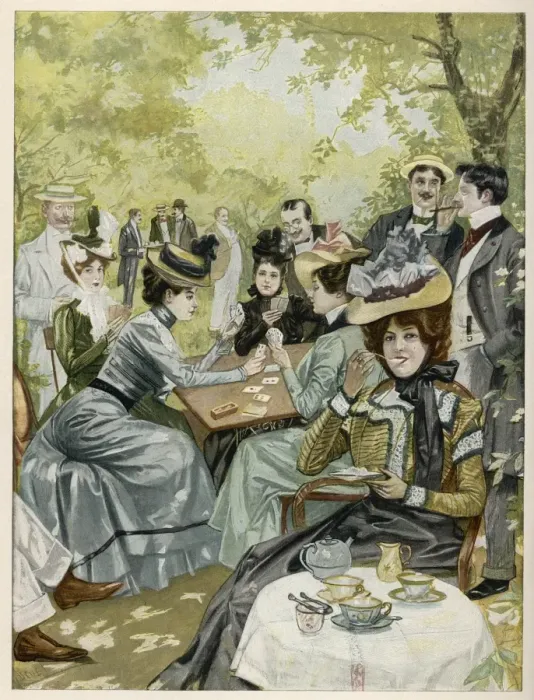 Framed Print : Crowd at Marienbad / 1899 Framed Print : Crowd at Marienbad / 1899