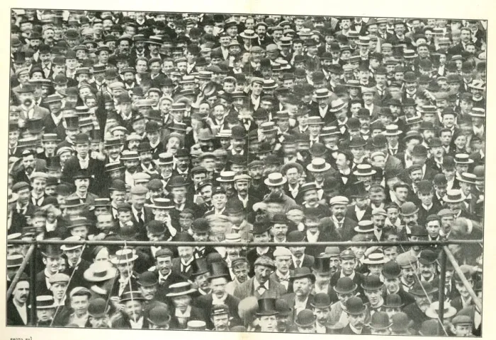 Framed Print : Crowd at The Oval Cricket Ground, London Framed Print : Crowd at The Oval Cricket Ground, London