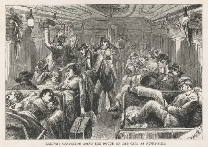 Framed Print : A Crowded Coach Framed Print : A Crowded Coach