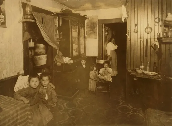 Framed Print : Crowded Italian home, 46 Crary St. Providence, RI Nov 26, 1 Framed Print : Crowded Italian home, 46 Crary St. Providence, RI Nov 26, 1
