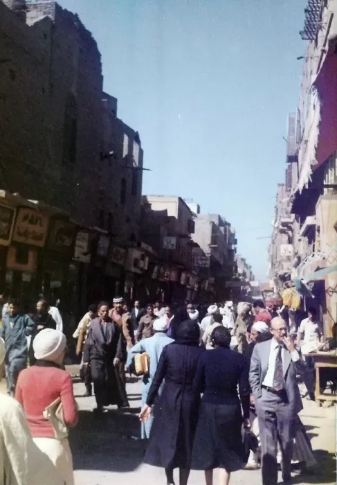 Framed Print : A crowded street in Cairo Framed Print : A crowded street in Cairo