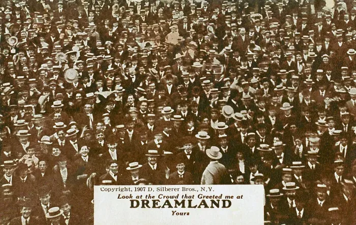 Framed Print : Crowds at Dreamland, Coney Island, New York, USA Framed Print : Crowds at Dreamland, Coney Island, New York, USA