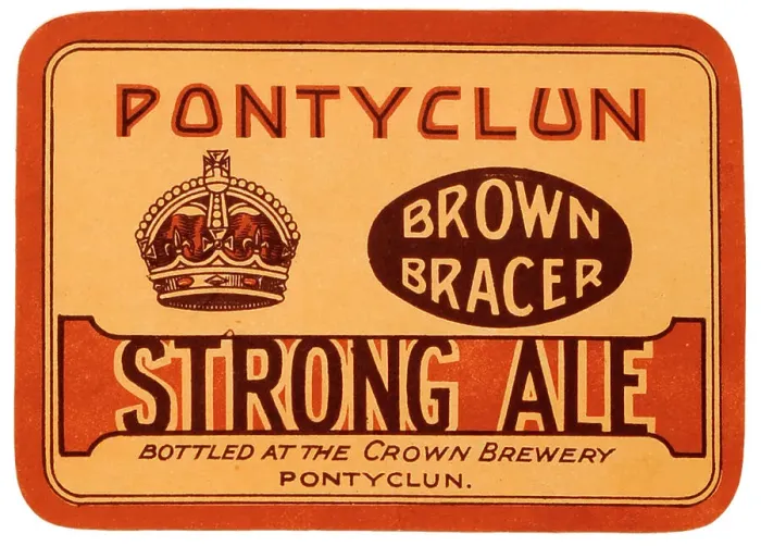 Framed Print : Crown Brewery Brown Bracer Strong Ale