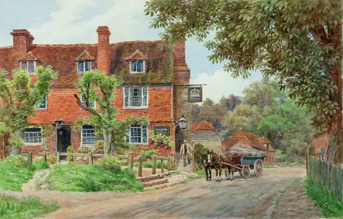 Framed Print : The Crown Inn, Groombridge, Kent Framed Print : The Crown Inn, Groombridge, Kent