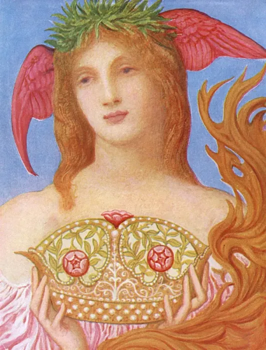 Framed Print : The Crown of Peace by Sir W. B. Richmond Framed Print : The Crown of Peace by Sir W. B. Richmond