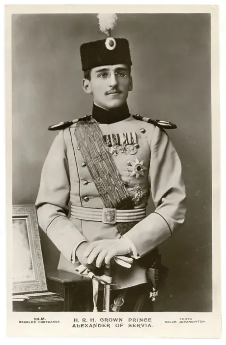 Framed Print : Crown Prince Alexander of Serbia (Servia) in full uniform Framed Print : Crown Prince Alexander of Serbia (Servia) in full uniform