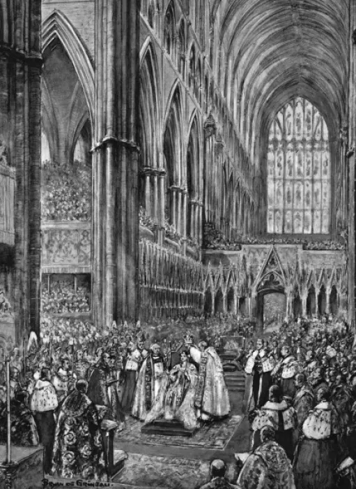 Framed Print : The Crowning of Queen Elizabeth II / Coronation Framed Print : The Crowning of Queen Elizabeth II / Coronation