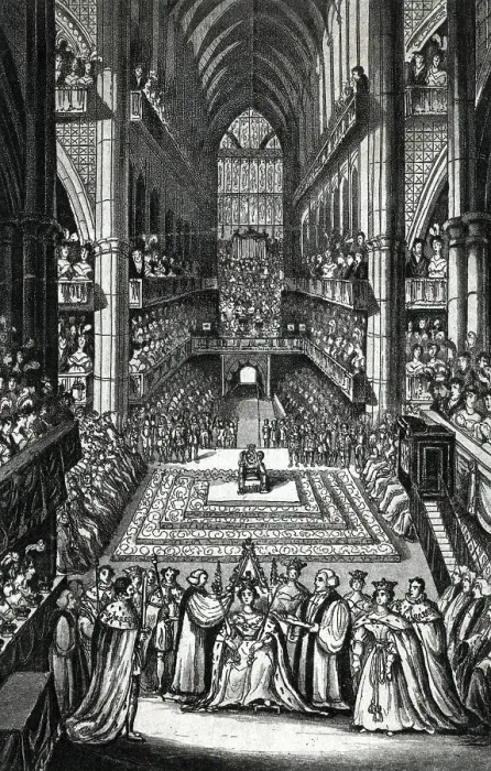 Framed Print : The Crowning of Queen Victoria at Her Coronation