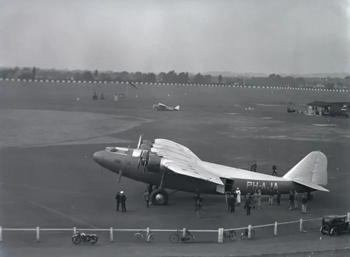 Framed Print : Croydon Airport - Fokker F. XXXVI PH-AJA Framed Print : Croydon Airport - Fokker F. XXXVI PH-AJA