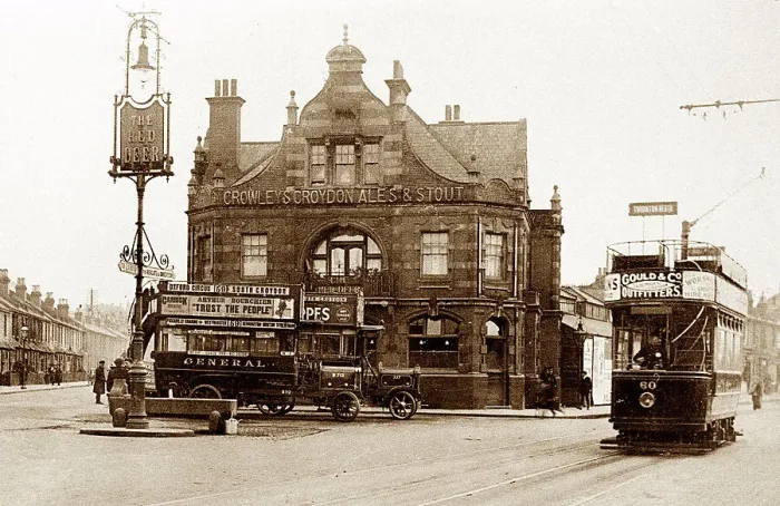 Framed Print : Croydon Red Deer Pub early 1900s Framed Print : Croydon Red Deer Pub early 1900s