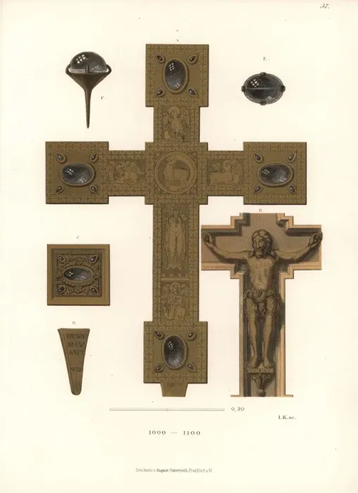 Framed Print : Crucifix, 11th century Framed Print : Crucifix, 11th century
