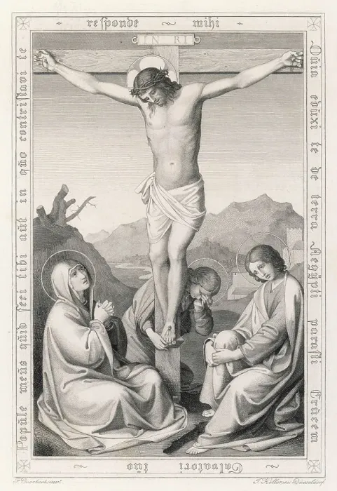 Framed Print : Crucifixion Overbeck Religion Bible Events New Framed Print : Crucifixion Overbeck Religion Bible Events New