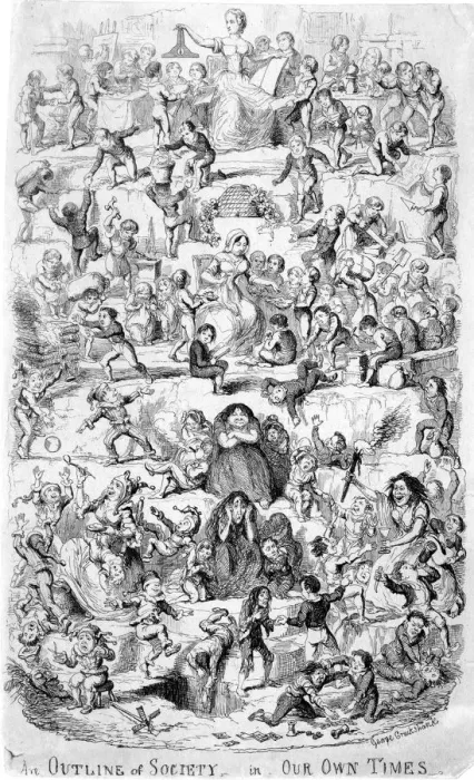 Framed Print : CRUIKSHANK - SOCIETY Framed Print : CRUIKSHANK - SOCIETY
