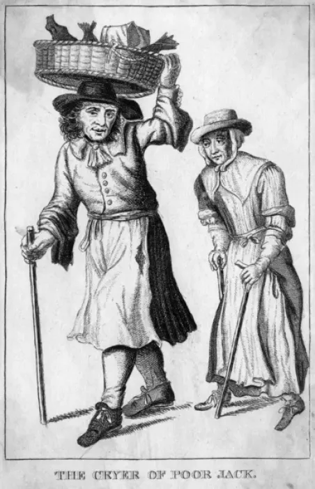 Framed Print : Cryer of Poor Jack, 1813 Framed Print : Cryer of Poor Jack, 1813