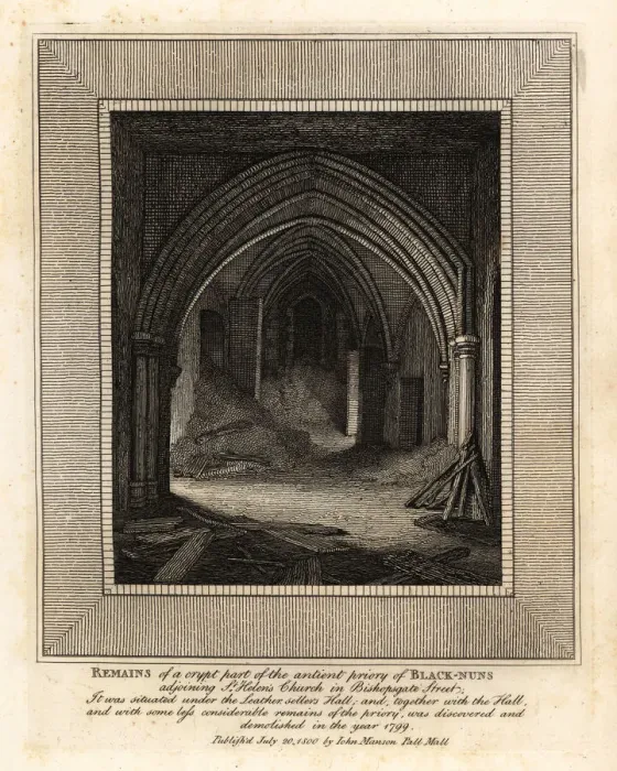 Framed Print : Crypt of the ancient priory of Black-Nuns Framed Print : Crypt of the ancient priory of Black-Nuns