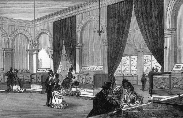 Framed Print : The Crystal Palace aquarium 1871 Framed Print : The Crystal Palace aquarium 1871