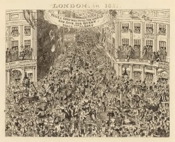 Framed Print : Crystal Palace Crowds Framed Print : Crystal Palace Crowds