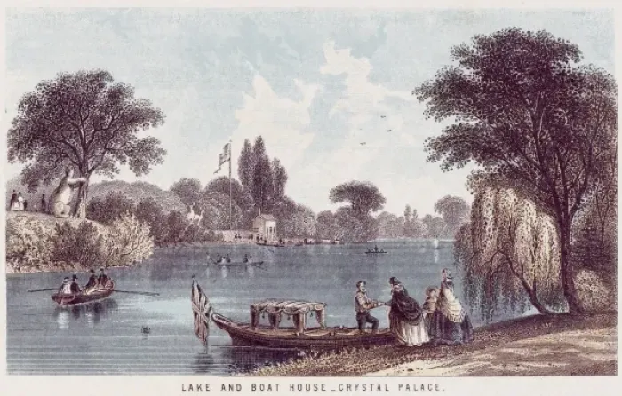 Framed Print : Crystal Palace Lake Framed Print : Crystal Palace Lake