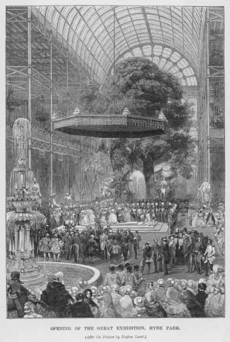 Framed Print : Crystal Palace Opening Framed Print : Crystal Palace Opening