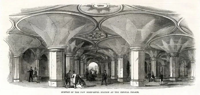 Framed Print : Crystal Palace Railway Station, London 1865 Framed Print : Crystal Palace Railway Station, London 1865