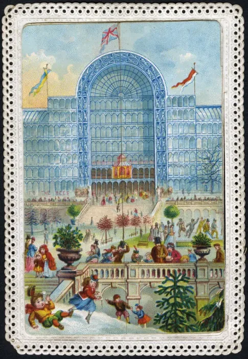 Framed Print : Crystal Palace with snow scene Framed Print : Crystal Palace with snow scene