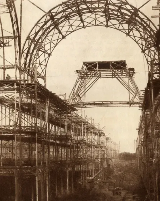 Framed Print : Crystal Palce, Sydenham, the Nave under construction Framed Print : Crystal Palce, Sydenham, the Nave under construction