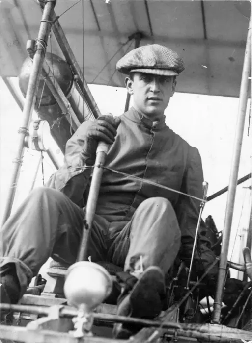 Framed Print : Cs Grace on his Short Biplane Framed Print : Cs Grace on his Short Biplane
