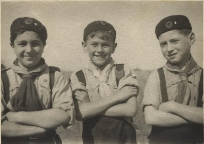 Framed Print : Three cub scouts on an outdoor activity Framed Print : Three cub scouts on an outdoor activity