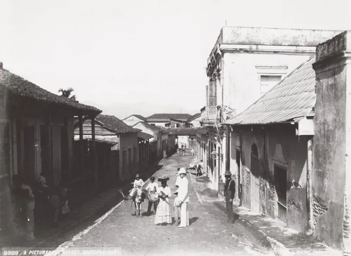 Framed Print : Cuba: street scene, Santiago Framed Print : Cuba: street scene, Santiago