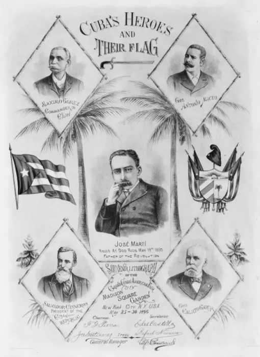 Framed Print : Cubas heroes and their flag Framed Print : Cubas heroes and their flag
