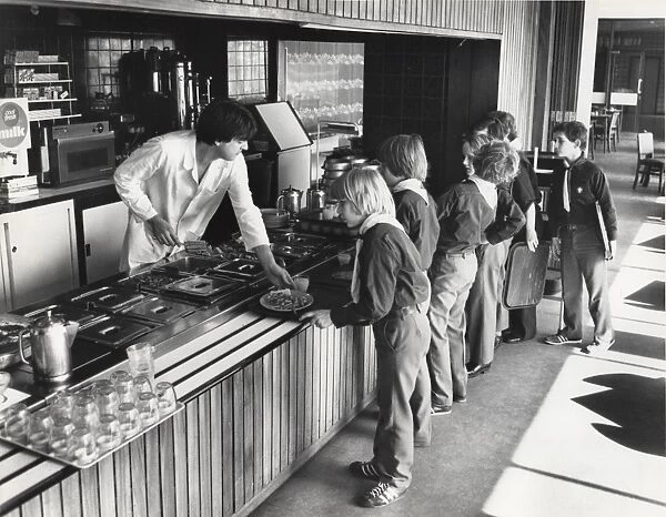 Cubs in refectory, Baden Powell House, London